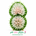 تاج گل دوطبقه انتریم لب صورتی کدb132